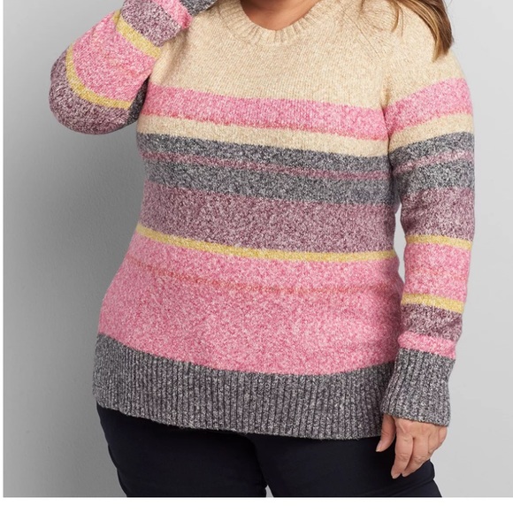 NWT Lane Bryant Crew Neck Sweater - Size 22/24 - Picture 2 of 2